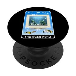 Frutiger Aero Aesthetic Tech Computer Aquarium Tarocchi Carta PopSockets PopGrip Intercambiabile