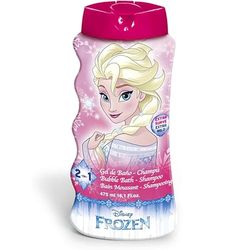 Disney Frozen Kids 2-in-1 Bubble Bath & Shampoo - Gentle, Paraben-Free Bath & Hair Wash with Vitamin E & A, pH Balanced for Sensitive Skin - Lightly Scented, Safe for Children Aged 3+, 475ml