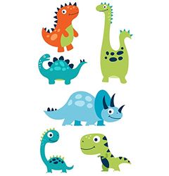 EmmiJules Adhesivo decorativo para pared (60 x 42 cm), diseño de dinosaurios