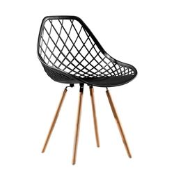 POSTQUAM Italian Design Silla Estocolmo Grid - Color Negro