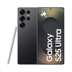 Samsung Galaxy S25 Ultra AI Smartphone, Galaxy AI, 12GB Memory, 1TB Storage, 200MP Camera, S Pen Included, Titanium Black, 3 Year Manufacturer Extended Warranty (UK Version)