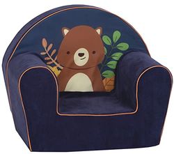 knorr toys 68379 kinderstoel Happy Bear, donkerblauw