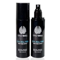 CRAZY BULL Cool Bull Tonic Spray 200ml – Tonique Rafraîchissant pour Cheveux, Stimule la Croissance et Renforce la Fibre Capillaire, Hydratation et Vitalité, Formule Légère et Revitalisante