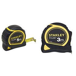 Stanley 1-30-697 Flessometro Tylon, 5 M X 19 Mm & 0-30-687 Flessometro Tylon, 3 M X 12.7 Mm