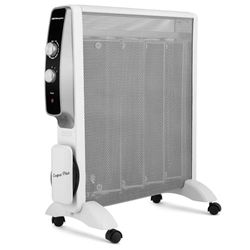 Orbegozo RMN 2075 Glimmer-radiator met snelle convectie en warmteverdeling, 2 standen van 1000 W en 2000 W, zwart