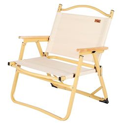AKTIVE 63021 Klapstoel voor camping, type glamping Sabana, materiaal: polyester en aluminium, robuust, maximaal draagvermogen 110 kg, afmetingen 55 x 52 x 62 cm