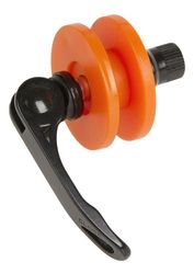 SUPER-B Tensor de corrente curto eixo 9/10 mm laranja com Quick, unissexo-adulto, preto, One Size