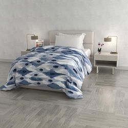 Italian Bed Linen Colcha de Invierno Estampada “Fashion”, Acolchado de poliéster, Calypso, 220x260cm
