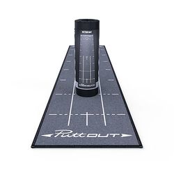 PuttOUT Pro - Tapete de golfe, unissexo, PUT/MAT/GRY, cinzento, 240 x 50 cm