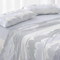 Burrito Blanco | Lakanset | 135 cm säng (+tillgängliga storlekar) | Polyester 50% bomull 50% | Design 137 | Himmelsfärg (135x190/200cm)
