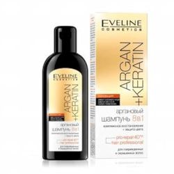 Eveline Cosmetics Argan + Keratin 8-in-1 Shampoo 5.07 fl oz/150 ml by Eveline Cosmetics