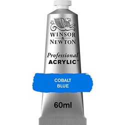 Winsor & Newton Professional Acrylic Paint, Cobalt Blue, 60 ml Tube