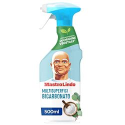 Mastro Lindo Detergente Multiuso Spray, Profumo Bicarbonato e Eucalipto, 500ml