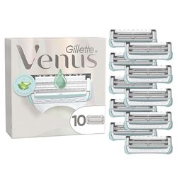 Gillette Venus Razor Blade Refills for Women's Pubic Hair, 10 Razor Blade Refills for Pubic Hair & Skin Protection