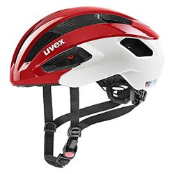 uvex rise cc - veilige performance-helm voor dames en heren - individueel passysteem - geoptimaliseerde ventilatie - red-white - 52-56 cm