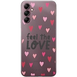 ERT GROUP mobiltelefonfodral för Samsung A14 4G/5G originalt och officiellt licensierat Babaco mönster Feel the love 001 optimalt anpassad till formen på mobiltelefonen, gedeeltelijk transparant