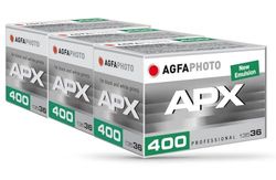 AgfaPhoto APX 400-36 Tre Pack Nero/Bianco film per foto