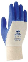 uvex Guanti Nitrile-glove,Rubipor XS 5001B Unisex 7,Blu/Bianco