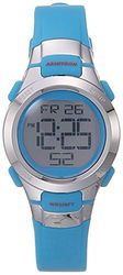Armitron - Orologio sportivo unisex, digitale, con cronografo, cinturino in resina, 45/7018, Blu Neon