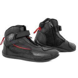 OZONE MOTO City Bottes de Moto Hommes et Femmes | Cheville et Talons renforcés | Fermeture éclair longue | Éléments réfléchissants