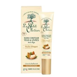 Le Petit Olivier Contorno de olhos e lábios com óleo de argão, 15 ml