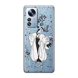 ERT GROUP mobiltelefonfodral för Xiaomi 12 / 12X originalt och officiellt licensierat Disney mönster Cruella 001 optimalt anpassad till formen på mobiltelefonen, gedeeltelijk transparant