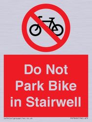Do Not Park Bike in Trapbord - 75x100mm - A7P