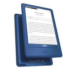 SPC Dickens Light 2 Pro – e-bok 6 tum E-bok E-bläck | Justerbar ljusstyrka och färgtemperatur | 8 GB över 8 000 böcker | 1 månads batteritid | Lätt och tunn | USB-C | Blå