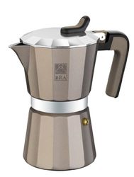 BRA TITANIUM COFFEE MAKER - moka pots (Aluminium, Silicone, Black, Titanium)