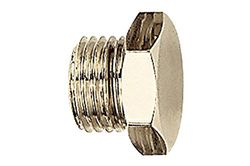RIEGLER 111404-252.97/N låskultur, yttre sexkant, G 3/8, SW 19, mässing vern., 1 st.