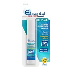 Efiseptyl - Spray Buccal Protection Halitose Oxi-Pure - Haleine Fraîche 12h - Efficacité Prouvée - Sans Sucre et Sans Alcool - 9 ml