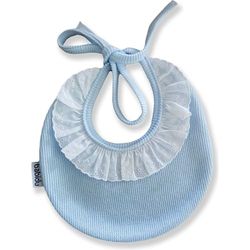 BABIDU Unisex baby slabbetje, hemelsblauw, Runde 1