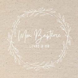 Mon Baptême: Livre d'or Bapteme Kraft Livre à personnaliser pour Baptême