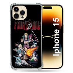 Cokitec Cover rinforzata per iPhone 15 (6.1) Manga Fairy Tail Logo Team