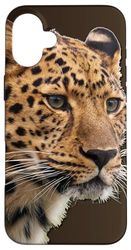 Foto Testa Di Leopardo Custodia per iPhone 16 Plus
