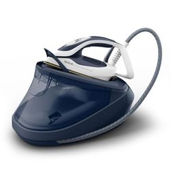 Tefal GV9720 Pro Express Ultimate II Ferro da Stiro a Vapore, Pressione a 8 bar, Erogazione di Vapore di 170 g/min, 3 Impostazioni di Stiratura, Sistema Anti-Calcare, Blu