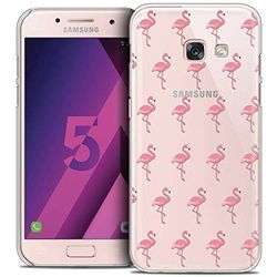 Caseink - Fodral för Samsung Galaxy A5 2017 (A520) [kristall HD mönster kollektion design rosa flamingos - styv - ultratunn - tryckt i Frankrike]