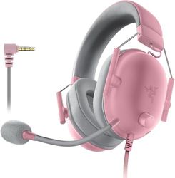 Razer BlackShark V2 X - Multi-Platform Wired Esports Headset (Triforce 50 mm Drivers, Advanced Passive Noise Cancellation, 7.1 Surround Sound, Hyperclear Cardioid Mic) Quartz Pink