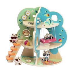Chicco- Set de Juego de Madera con Personajes, Multicolor (Artsana SPA 1)