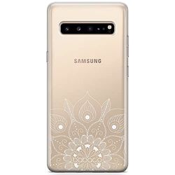 ERT GROUP mobiltelefonfodral för Samsung S10 5G originalt och officiellt licensierat Babaco mönster Mandalas 008 Vit optimalt anpassad till formen på mobiltelefonen, gedeeltelijk transparant