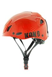Kong 997006A helm met schaal, unisex, volwassenen, rood, universeel (52-63 cm)