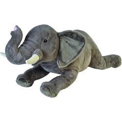 Wild Republic- Cuddlekins Jumbo Elefante Africano Animal, Color, 76 cm (19552)