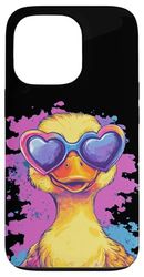 Occhiali divertenti con anatra in bei colori vestito Custodia per iPhone 13 Pro