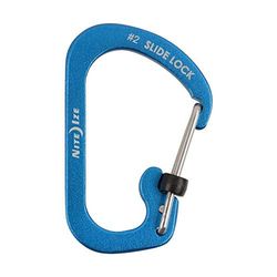 Nite Ize CSLA3-03-R6 Aluminium Karabijnhaak Slidelock, Blauw, Maat 3