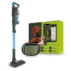 Hoover HF522STP Aspirapolvere Senza Filo, 0,45 L, Autonomia 45 Min, Antigroviglio, Mini Turbo Spazzola e Kippy GPS Tracker Animali, Blu