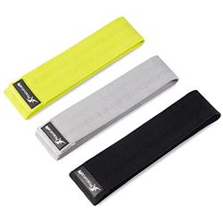 ProsourceFit Dames Stof Loop Bands, Zwart/Grijs/Groen, One Size
