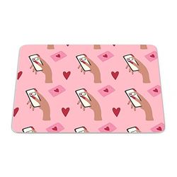 Bonamaison, Tapis de Souris Rectangle Imprimé Numériquement, Fond Antidérapant, pour Bureau et Maison, Taille: 22x18cm