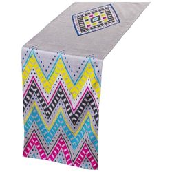 Alexandra House Living Chemin de Table Multicolore Textile 180 x 30 cm Velours