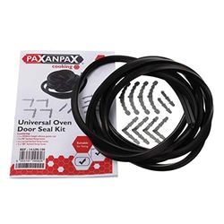 Paxanpax PCK023 Universal '3-in-1' 3-Sided, 4-Sided & Round Cornered Silicone Rubber Oven Door Gasket Seal Kit