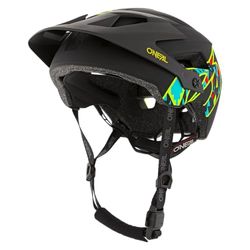 O'NEAL | Mountainbike Helm | Enduro All-Mountain | Ventilatieopeningen voor koeling, pads wasbaar, veiligheidsnorm EN1078 | Helm Defender Muerta | Volwassen | Zwart | Maat L XL